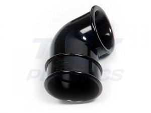 Half Round Black Downpipe Shoe 68mm 