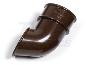 Half Round Brown Downpipe Shoe
