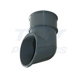 Half Round Grey Downpipe Shoe