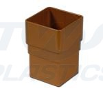 Square Line Caramel Pipe Socket