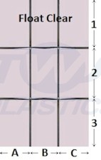 Rectangle Lead Style 4mm Clear Float / Clear Float Sealed Glass Unit
