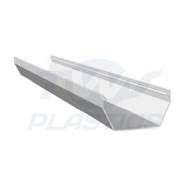 Square Line White 4m Gutter