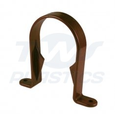 Half Round Brown Downpipe Stand Off Pipe Clip