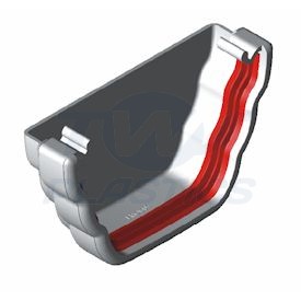 Ogee White External Stopend