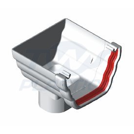 Ogee White Stopend Outlet 