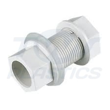 Overflow Waste Pipe Tank Connector 21.5 White