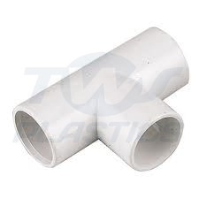 Overflow Waste Pipe Tee 21.5 White