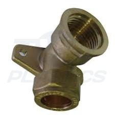 15mm x 1/2” Compression Wallplate Elbow