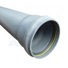 Soil Pipe Push Fit 110mm x 3m Single Socket Pipe