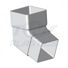 Square Line 112 Degree Offset Bend White