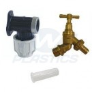 20mm MDPE Wall Plate Garden Tap Kit