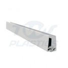 White 10mm 2 Part U-Channel 5m