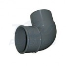 Half Round Grey Downpipe 90.5 Degree Offset Bend