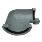 Half Round Grey 90 Degree Gutter Angle 