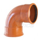 110mm Underground Drainage 90 Degree Double Socket Swept Bend
