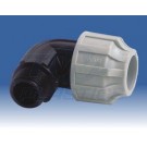 20mm x 1/2" Male Compression 90 Elbow