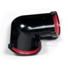Half Round Black 90 Degree Gutter Angle