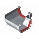 Square Line White 90 Degree Gutter 114mm Angle
