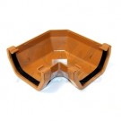 Square Line Caramel 90 Degree Gutter Angle