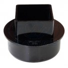 Square Line Black Downpipe To 110mm Adaptor