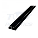 Black Gloss 10mm H-Section 5m