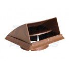 Cowled Terminal Vent Brown 100mm