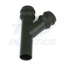 68mm Plastic Cast Iron Downpipe 135 Offest Branch