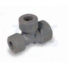 Grey 15mm X 10mm x 10mm Unequal Tee