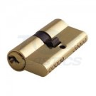Euro Door Cylinders Brass 50/50
