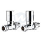 15mm Chrome Plated Straight Radiator Valve