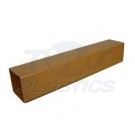Square Line Caramel 4m Down Pipe
