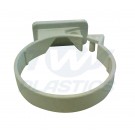 Half Round White Concealed Pipe Clip
