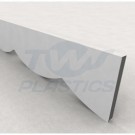 White 15mm Decorative Convex Fascia Board 