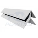 Shiplap Cladding Corner Trim x 5m White