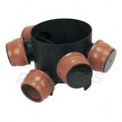 FloPlast D800 5 Inlet 300mm Flexible Man Hole Base 