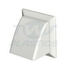 Cowled Terminal Vent White 100mm