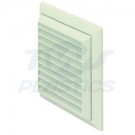 Louvered Vent Terminal White 100mm
