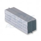 Dormus S125 horizontal airbrick - white