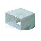 Dormus S100 90' bend rect to round OD white 