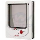White Electromagnetic Cat Flap