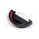 Half Round Black External Stopend