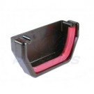Square Line Black External Stopend