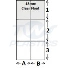 18mm White Georgian Style 4mm Clear Float / Clear Float Sealed Glass Unit