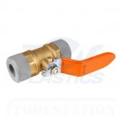 Grey  22mm Lever Brass Valve 