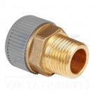 Grey 15mm x 1/2" Male Adaptor