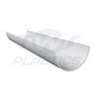 Half Round White 4m Gutter