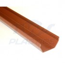 Square Line Caramel 4m Gutter