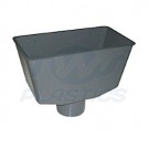 Grey Rain Water Hopper 