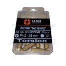 USH PH2 x 25mm Gold Bit Box Of (10)