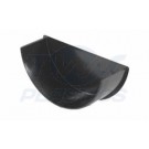 Half Round Black Internal Stopend
